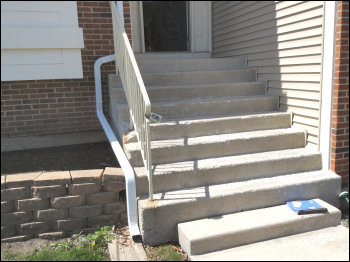 Concrete Stairs Before Repair