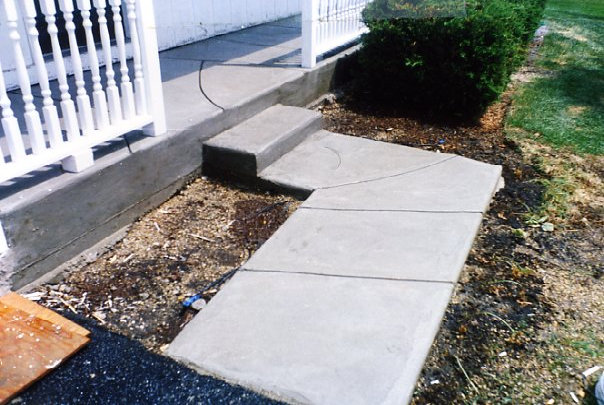 New Custom Concrete Sidewalk Repair